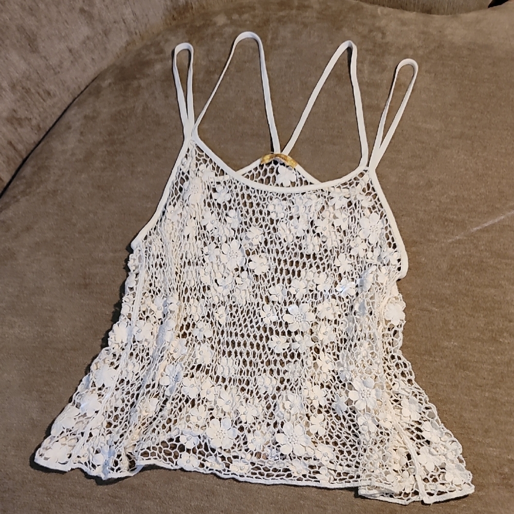 Pearl Flower Embroidered Camisole